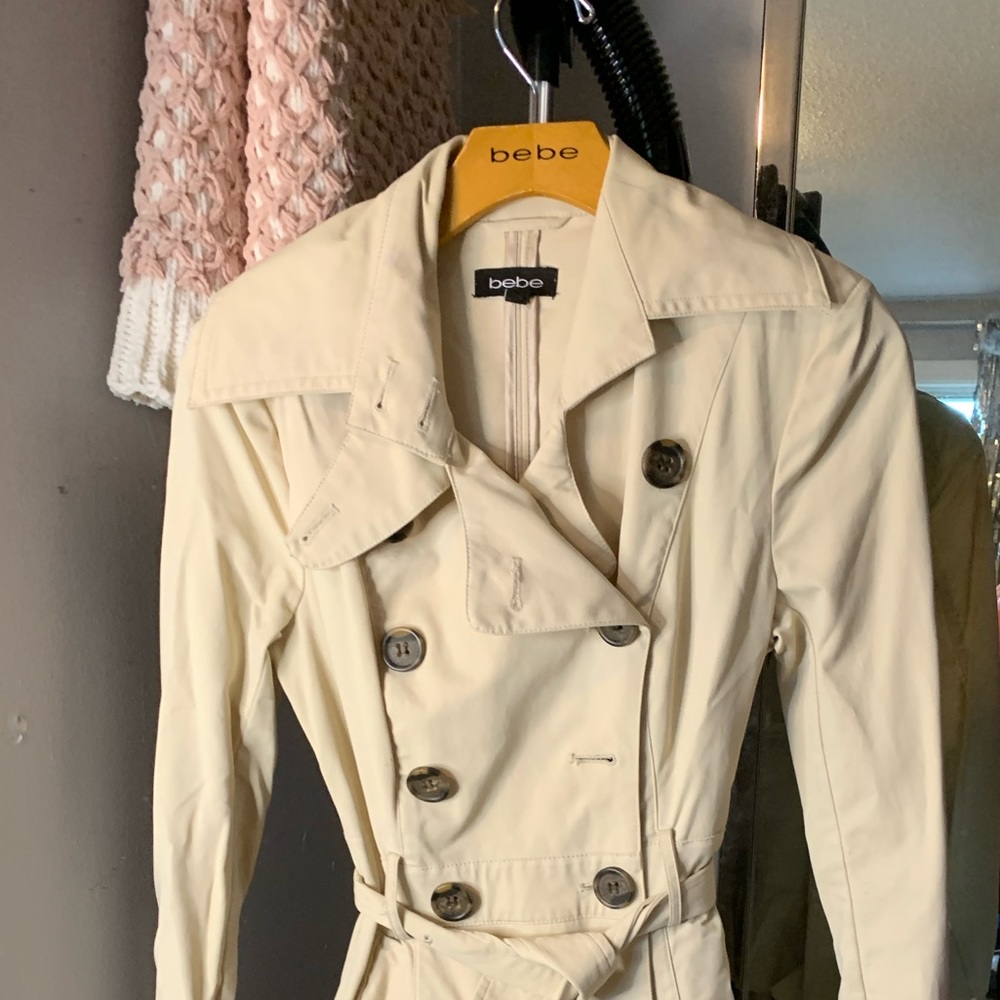 COPY - COPY - Bebe Trench Layered Bottom Jacket